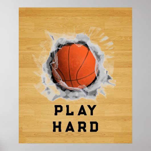 Basketbal Motivatie Poster (Voorkant)