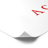 Basketbal Motivatie Uniek Poster Print (Hoek)