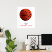 Basketbal Motivatie Uniek Poster Print (Thuiskantoor)