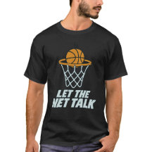 Basketbal Motiverende Grafiek Laat het Net Praten