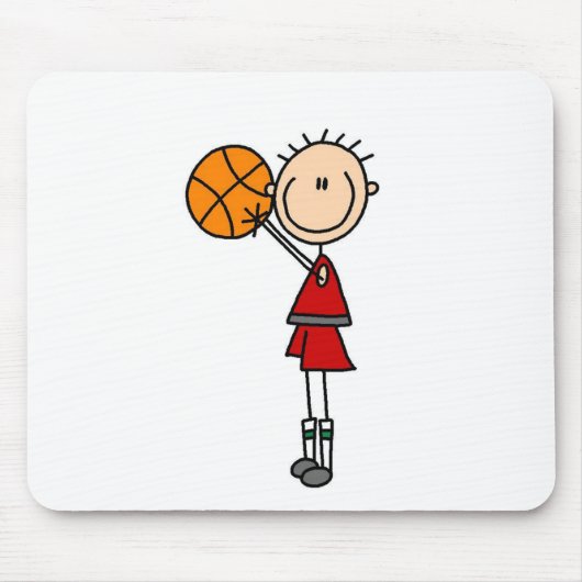 Basketbal Mousepad Schieten Muismat (Voorkant)