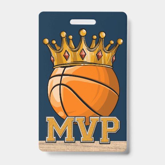 Basketbal MVP-badge Badge (Voorzijde)