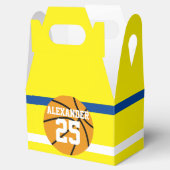 Basketbal | Naam en nummer Bedankdoosjes (Geopend)