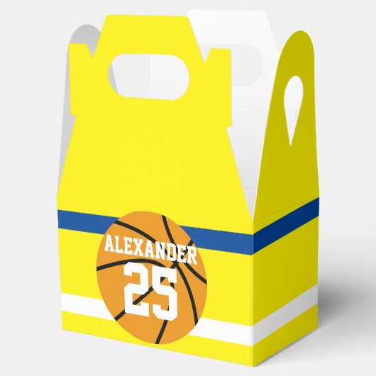 Basketbal | Naam en nummer Bedankdoosjes (Geopend)