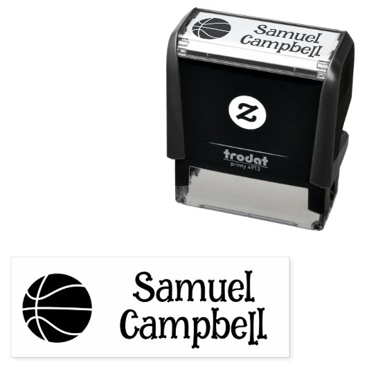 Basketbal naam stempel (In situ)