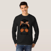 Basketbal Nana Life Messy Bun Trots Vrouwen Basket T-shirt (Voorkant volledig)