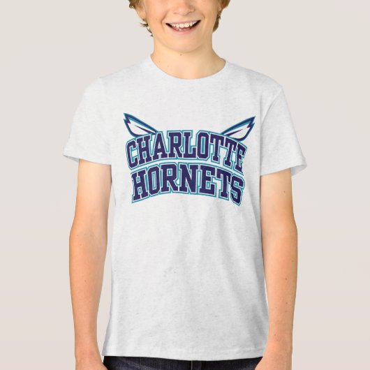 Basketbal NBA Charlotte Hornets Tri-Blend Shirt (Voorkant)