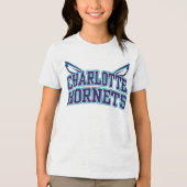 Basketbal NBA Charlotte Hornets Tri-Blend Shirt (Voorkant)