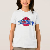 Basketbal NBA Detroit Pistons Tri-Blend Shirt (Voorkant)