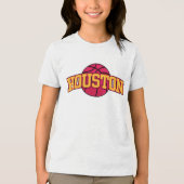 Basketbal NBA Houston Rockets Tri-Blend Shirt (Voorkant)