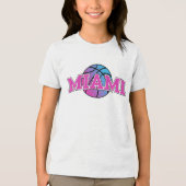 Basketbal NBA Miami Heat Tri-Blend Shirt (Voorkant)