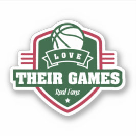 Basketbal NBA Milwaukee Bucks Retro Team Kleur Sticker