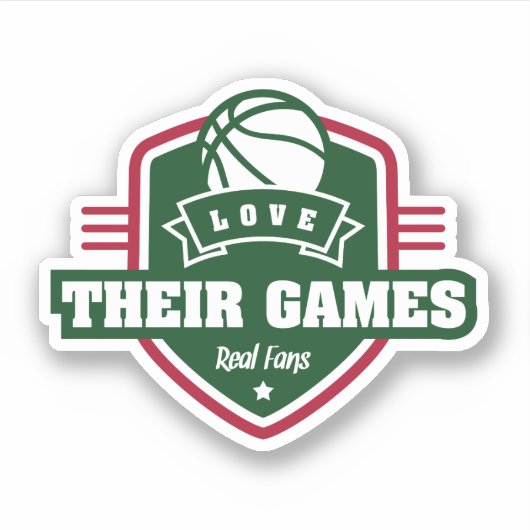 Basketbal NBA Milwaukee Bucks Retro Team Kleur Sticker (Voorkant)