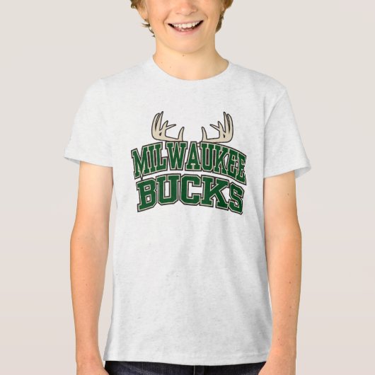 Basketbal NBA Milwaukee Bucks Tri-Blend Shirt (Voorkant)