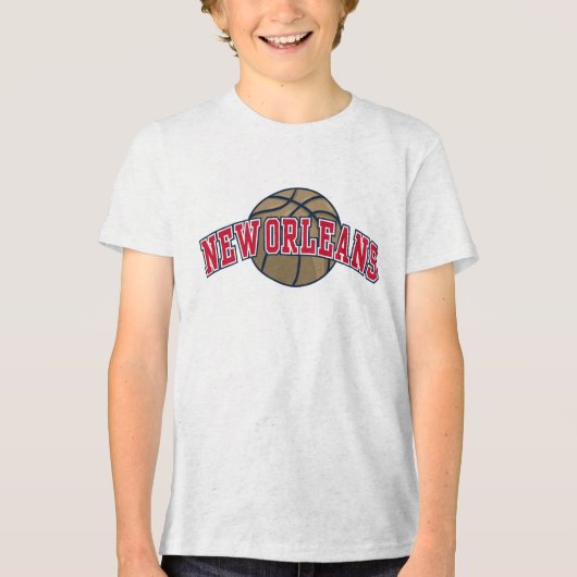 Basketbal NBA New Orleans Pelicans Tri-Blend Shirt (Voorkant)