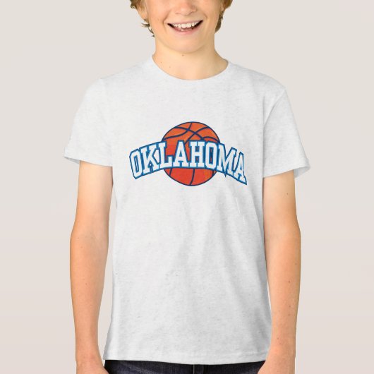 Basketbal NBA Oklahoma City Thunder Tri-Blend Shirt (Voorkant)