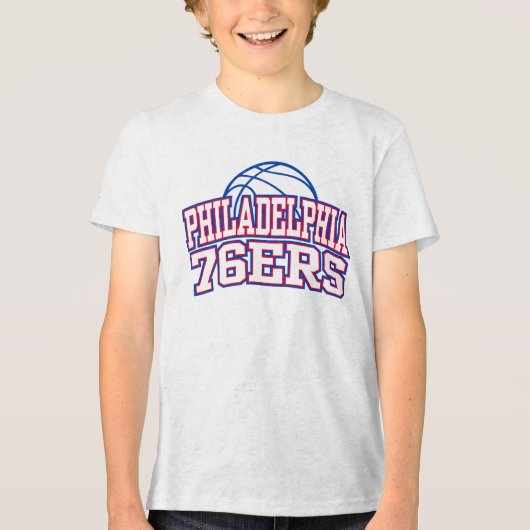 Basketbal NBA Philadelphia 76ers Tri-Blend Shirt (Voorkant)