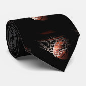Basketbal Neckwear Custom Stropdas (Opgerold)