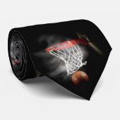 Basketbal Neckwear Custom Stropdas (Opgerold)