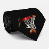 Basketbal Neckwear Custom Stropdas (Opgerold)