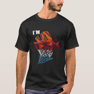 Basketbal Net Ball Game Ik ben 10 Jaar Oud Gift Bi T-shirt