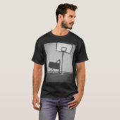 Basketbal net en backboard t-shirt (Voorkant volledig)