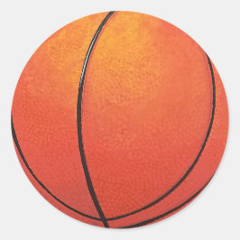 Basketbal nieuwe bouncy ronde sticker