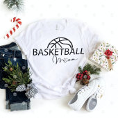 Basketbal Nieuwe Moeder Leven Sport Spel Dag Baske T-shirt