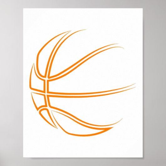 Basketbal nieuwigheid - basketbalspeler poster (Voorkant)