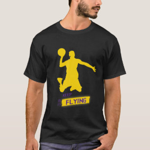 Basketbal Nieuwigheid Slam Dunk Jump Speler Keep F T-shirt