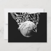 Basketbal nodigt uit kaart (Voorkant)