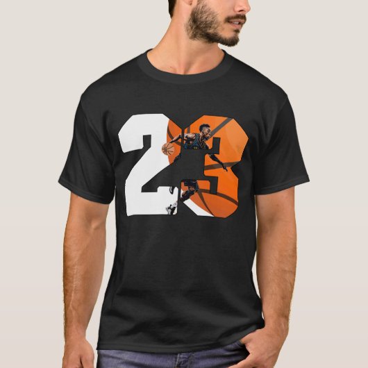 Basketbal Nomber 23 T-shirt (Voorkant)