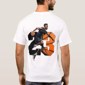 Basketbal Nomber 23 T-shirt (Achterkant)