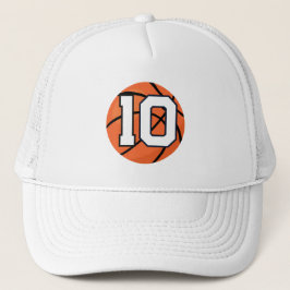 Basketbal Nummer 10 Trucker Hoed Sport Stijl Pet