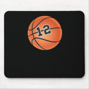 Basketbal nummer 12 muismat