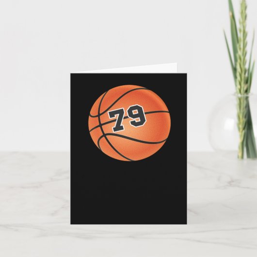 Basketbal Nummer 79 Kaart (Voorkant)