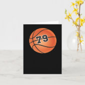 Basketbal Nummer 79 Kaart (Gele Bloem)