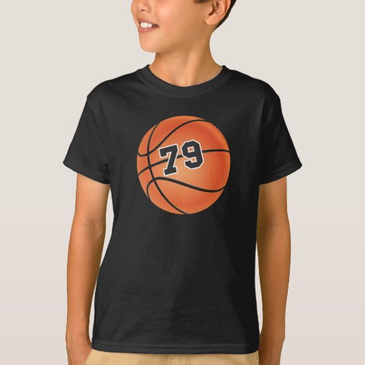 Basketbal nummer 79 t-shirt (Voorkant)