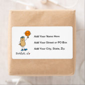 Basketbal Nut T-shirts en geschenken Etiket (Insitu)