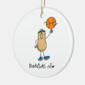 Basketbal Nut T-shirts en geschenken Keramisch Ornament (Links)