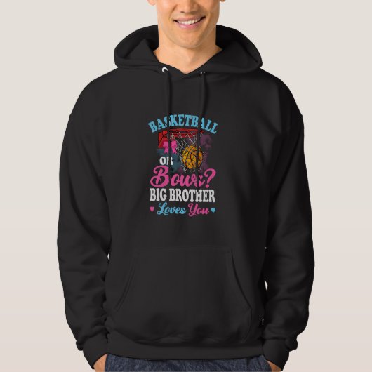 Basketbal of bogen Big Brother houdt van je gender Hoodie (Voorkant)