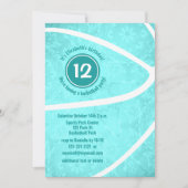 basketbal- of teamfeest voor meisjes kaart (Voorkant)