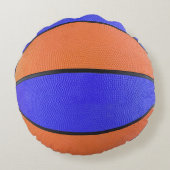 BASKETBAL OFFICIËLE SPEL PILLOW Blue D Original Rond Kussen (Achterkant)