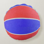 BASKETBAL OFFICIËLE SPEL PILLOW Blue D Red Wal Rond Kussen (Achterkant)