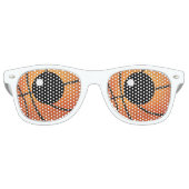 Basketbal ogen | Sportcadeau Retro Zonnebril (Voorkant)