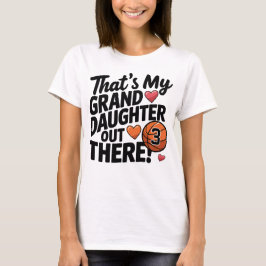 Basketbal oma Dat is mijn kleindochter Custom T-shirt