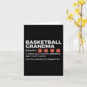 Basketbal Oma Definitie Kleinzoon's grootste f Kaart (Gele Bloem)