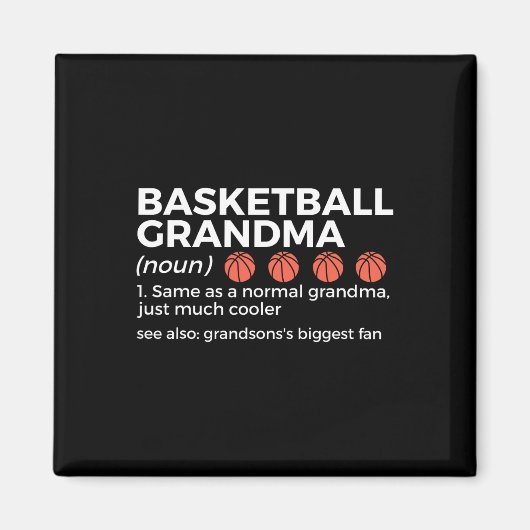 Basketbal Oma Definitie Kleinzoon's grootste f Magneet (Voorkant)