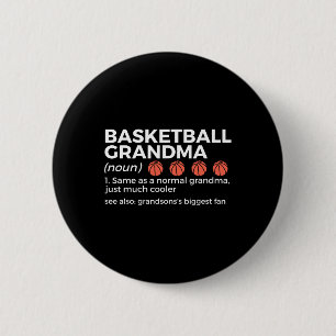 Basketbal Oma Definitie Kleinzoon's grootste f Ronde Button 5,7 Cm