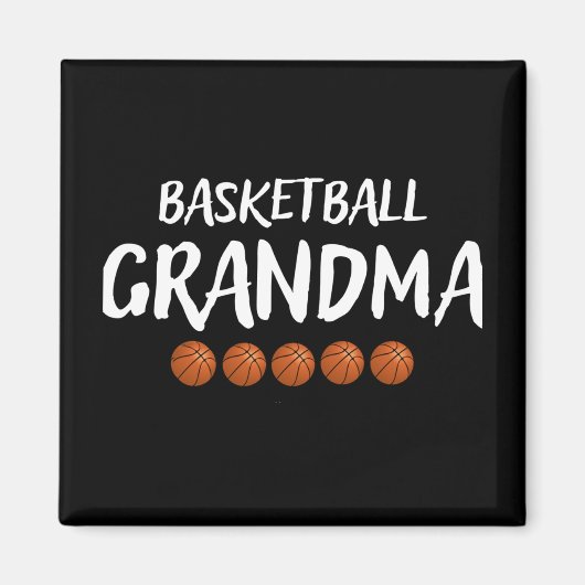 Basketbal Oma Grootmoeder Grammy Nana Mimi Magneet (Voorkant)
